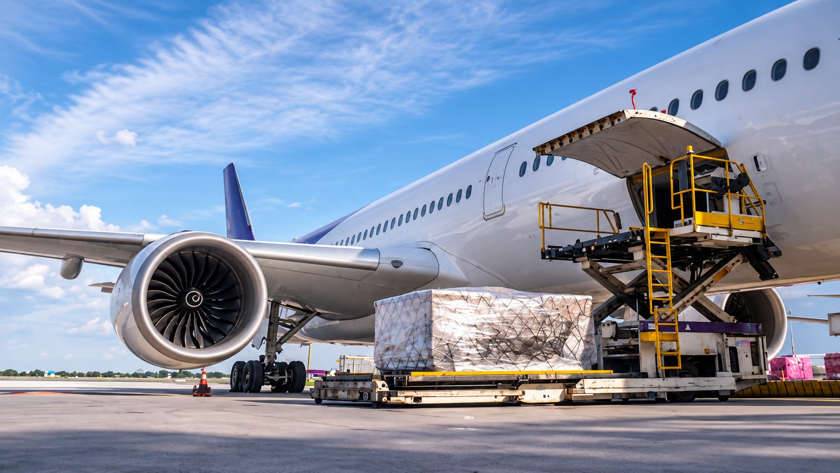 Air cargo operations supporting fresh flower exports